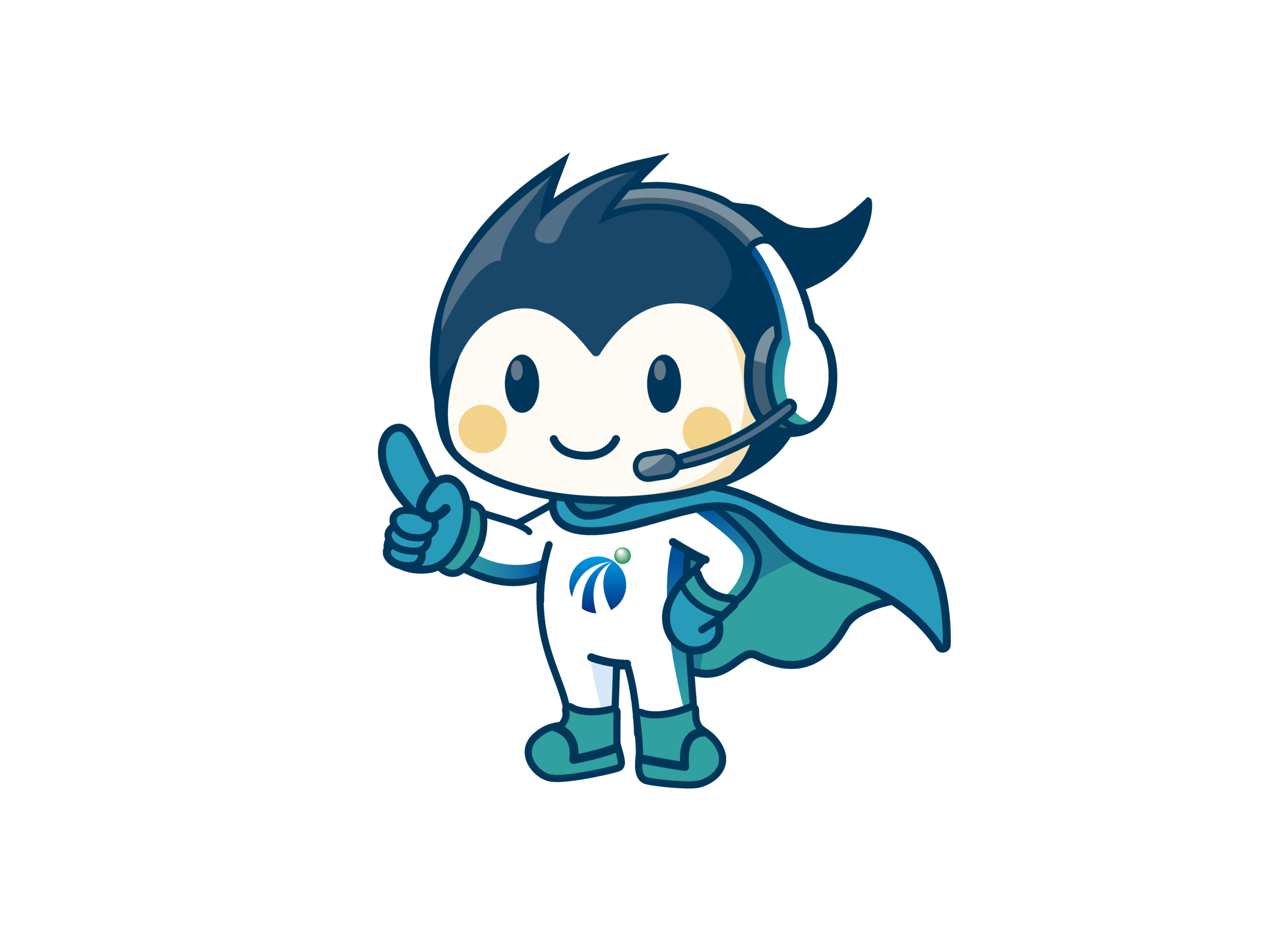 導入の流れを案内するミライアシスタントのイメージキャラクター