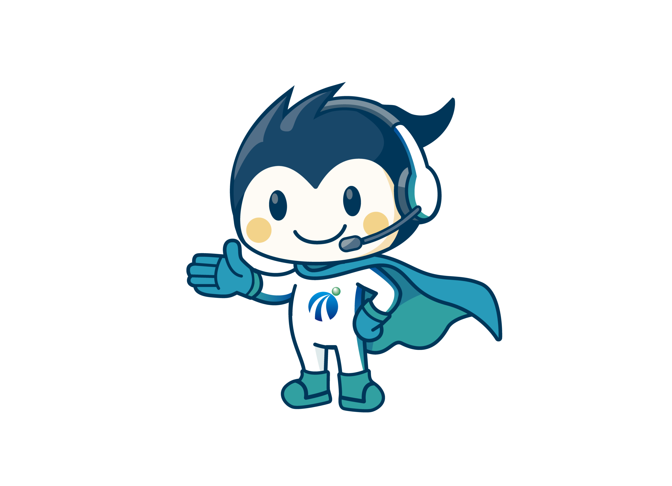 デモを紹介するミライアシスタントのイメージキャラクター